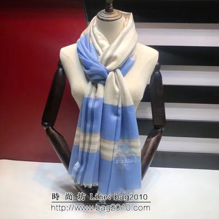 BURBERRY巴寶莉原單 18專櫃新款格紋戒指絨圍巾 LLWJ6078